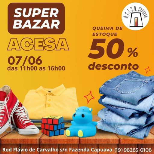 ACESA Capuava realiza nova edição do Super Bazar em prol da entidade de Valinhos