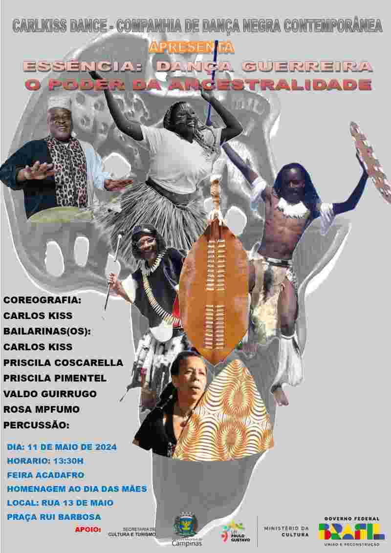 Essência: Dança Guerreira faz apresentação gratuita no Centro neste sábado, 11 de maio