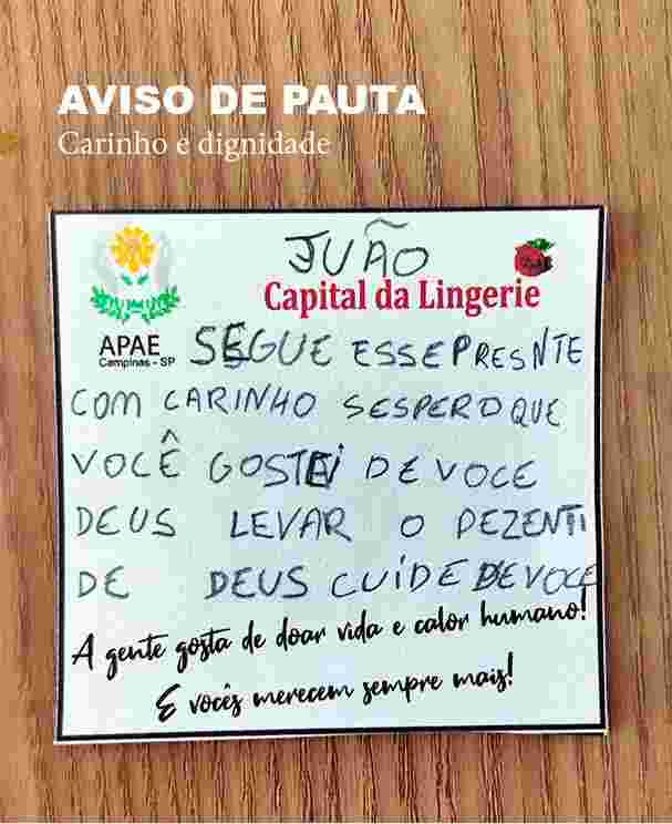 APAE Campinas e Capital da Lingerie realizam ação solidária para as vítimas das enchentes no RS