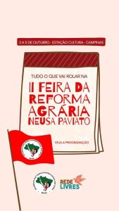 II Feira da Reforma Agraria Cartaz de Divulgacao